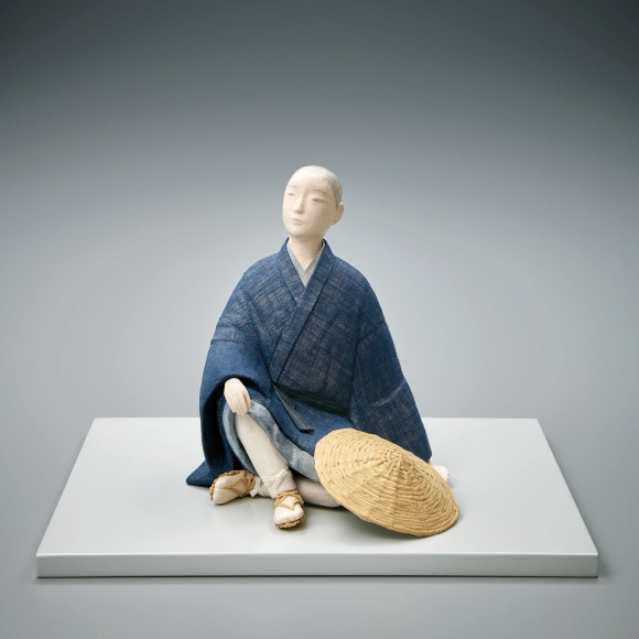 Formed with Tōso Over Wooden Core and Covered with Cloth and Washi Paper "Pilgrimage"