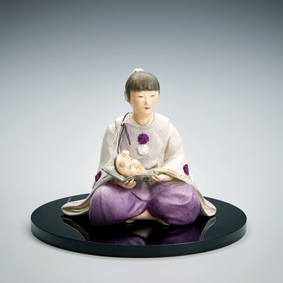 Formed with Tōso Over Wooden Core and Covered with Washi Paper "Flowery Season"