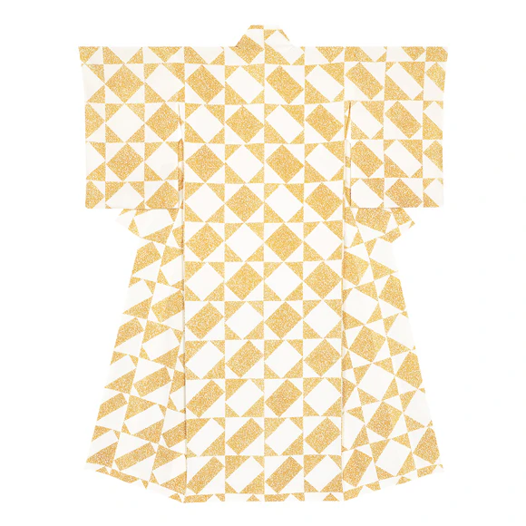 Formal Kimono with Design in Yūzen Dyeing 
