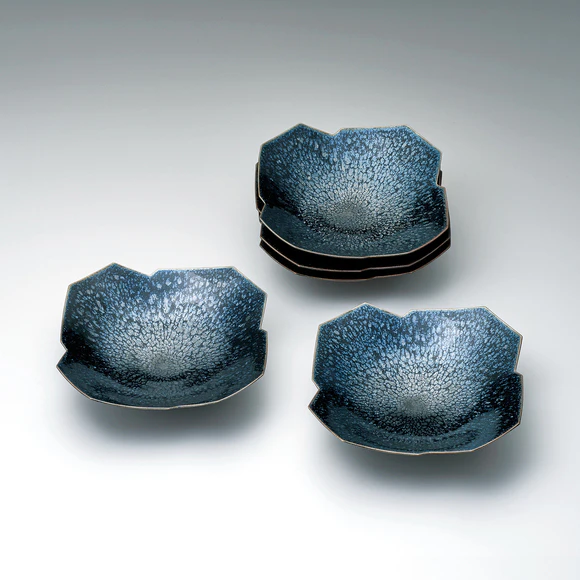 木村展之作　珠滴　水指　共箱　共布　略歴付　茶道具 木村展之作 珠滴 水指 共箱 共布 略歴付 茶道具