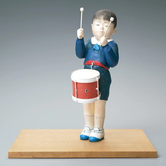 Formed with Tōso Over Wooden Core and Covered with Paper 
