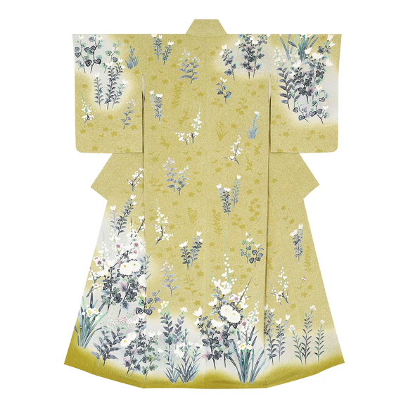 Formal Kimono with Design in Yūzen Dyeing "Tasteful"