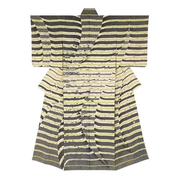 Formal Kimono with Design in Yūzen Dyeing 