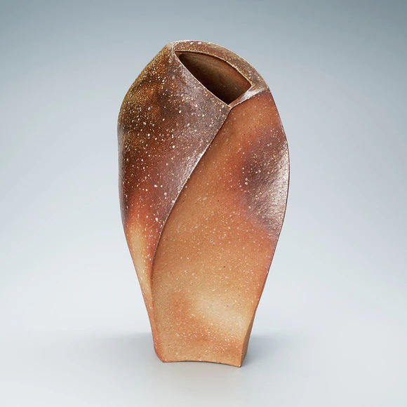 Flower Vase with Scarlet Glaze 