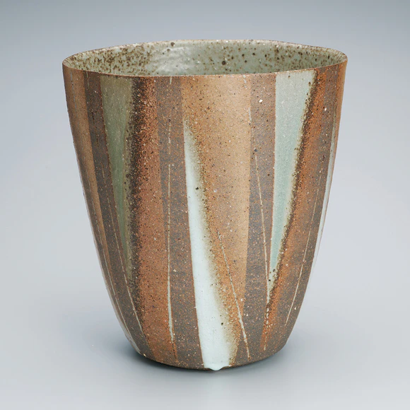 灰釉彩広口壺(猪飼 祐一)｜ギャラリージャパン