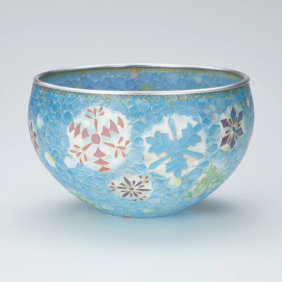 省胎七宝鉢「雪の華」