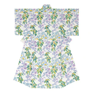 Kimono with Design in Stencil Resist Picture Dyeing "Shukei (Autumn Fragrance)"