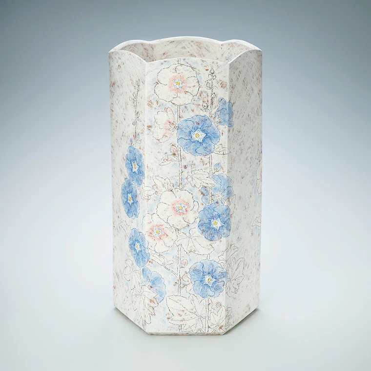 photo Jar with design in chalk drawing "Around the Time Summer Begins"