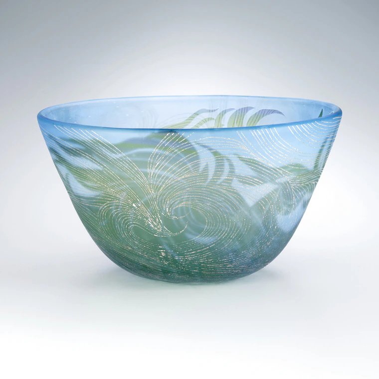 photo Sandblasted Bowl "Strong Wind"