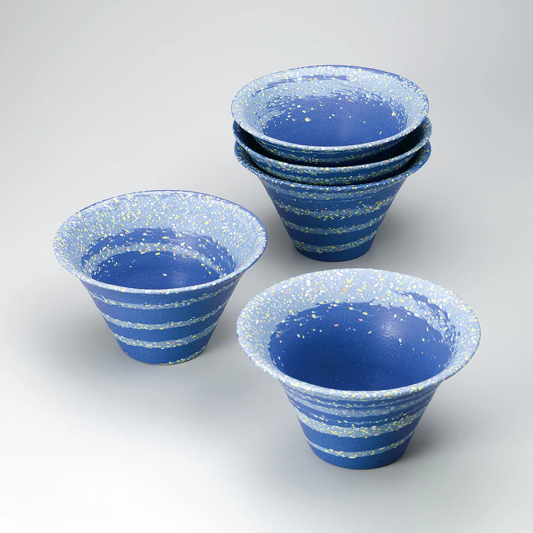 photo Set of Bowls with Neriage