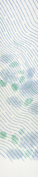 絞り染帯「緑の流」