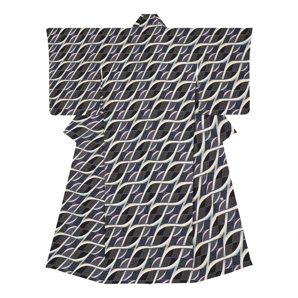 Formal kimono with design in sekidashi （covering the outside of a design motif with resist） yūzen dyeing "Gion Festival"