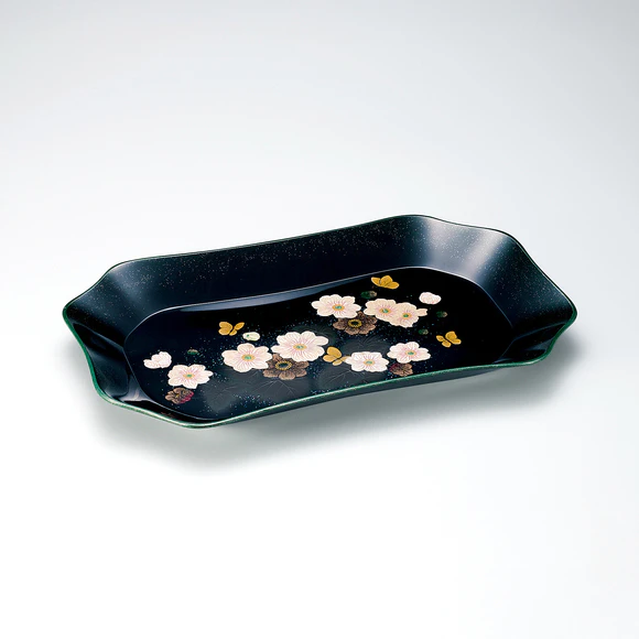 螺鈿蒔絵盆「秋明」