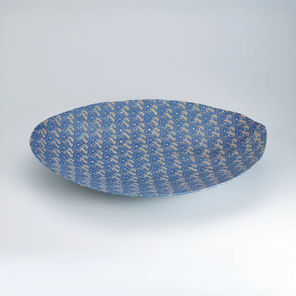 Plate with Geometric Patterns "Fresh Breeze"