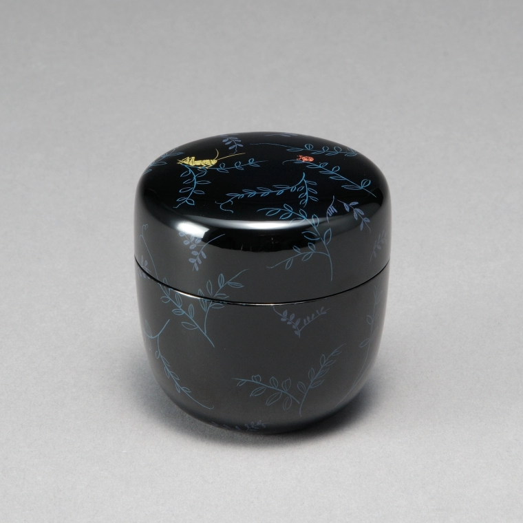 photo Tea Caddy with Kinma "Spring Dew"