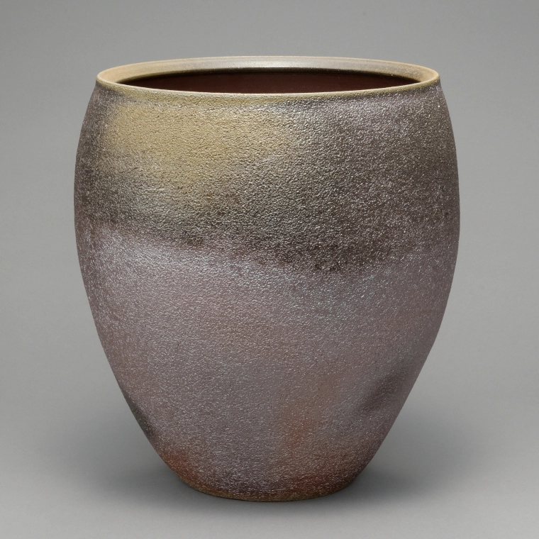 photo Bizen wide mouth flower Vessel