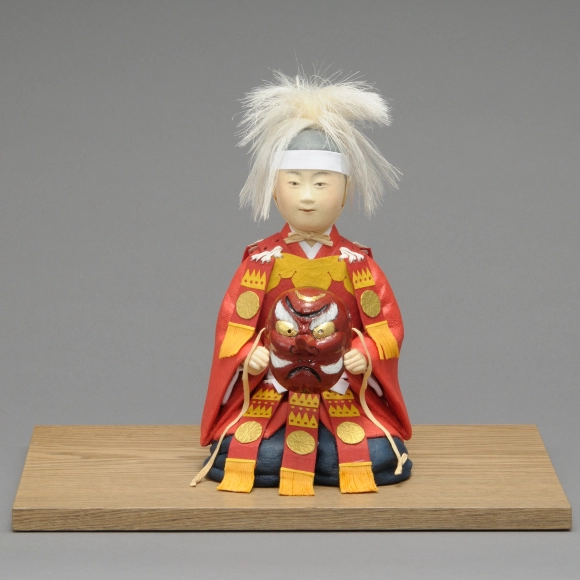 木芯桐塑和紙布貼「受け継ぐ子」