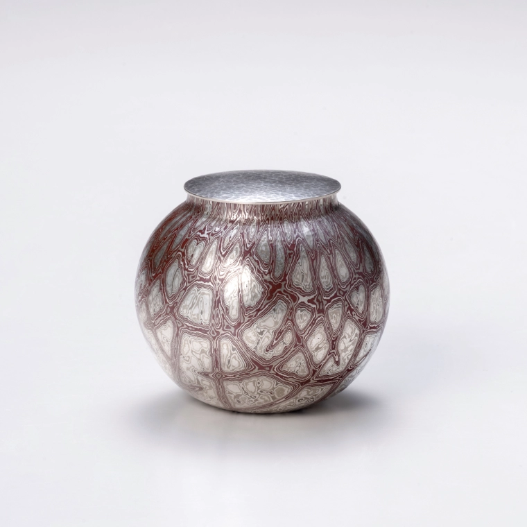 写真:杢目金茶器