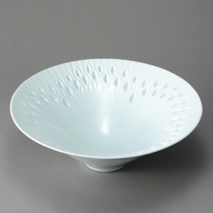 Openwork White Porcelain Bowl