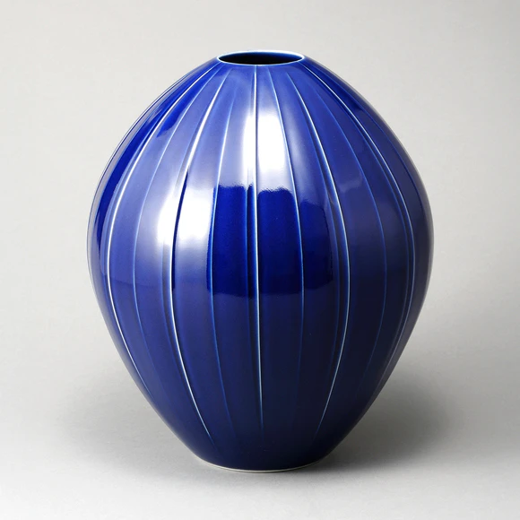 Jar with Dark Blue Glaze
