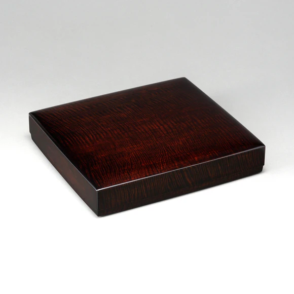 Box for Shikishi with Japanese Horse Chestnut and Wiped Urushi 