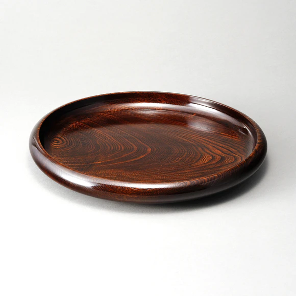 Serving Vessel with Chinese Ash Wood and Wiped Urushi