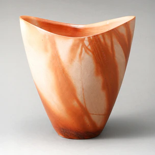 Bizen Wide Mouth Flower Vessel