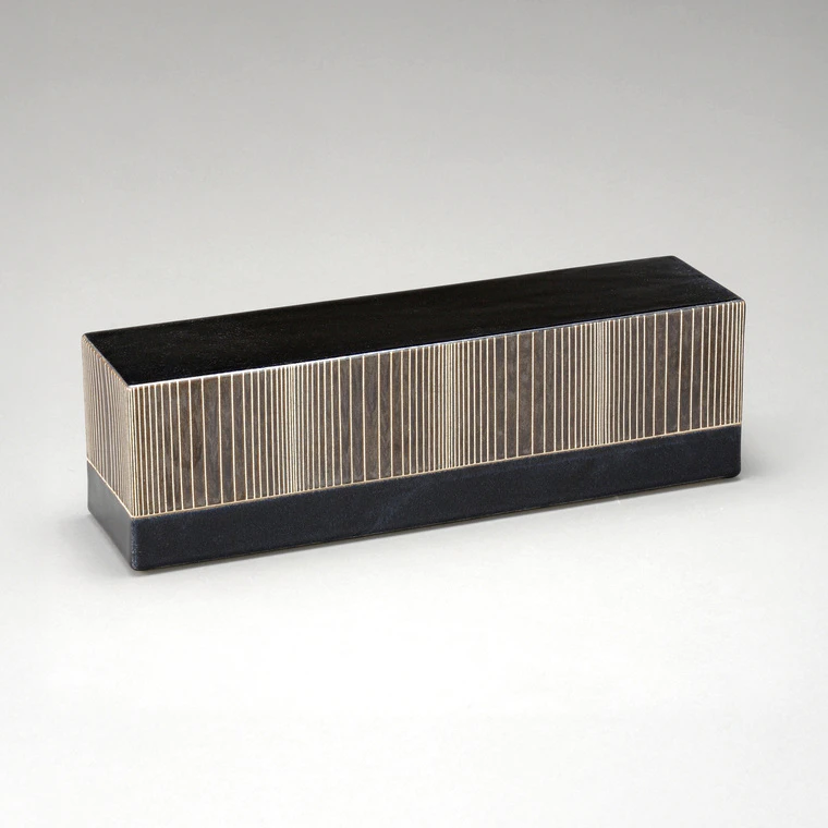 鉄釉線文陶筥(易 みのり)｜ギャラリージャパン