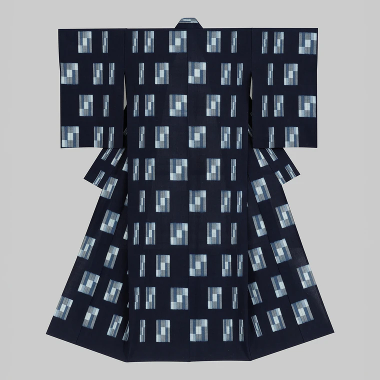 photo Kimono of Hirose kasuri "NATU"