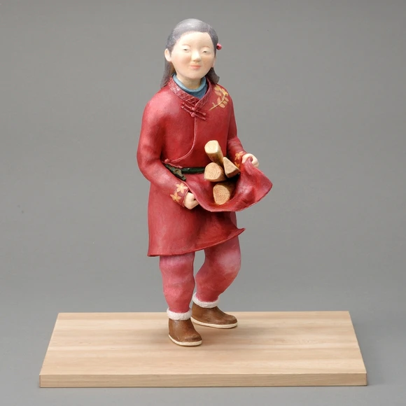 Paper Clay Sculpture Covered with Paper 