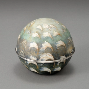Cloisonne Covered Vessel “Autumn Thoughts”