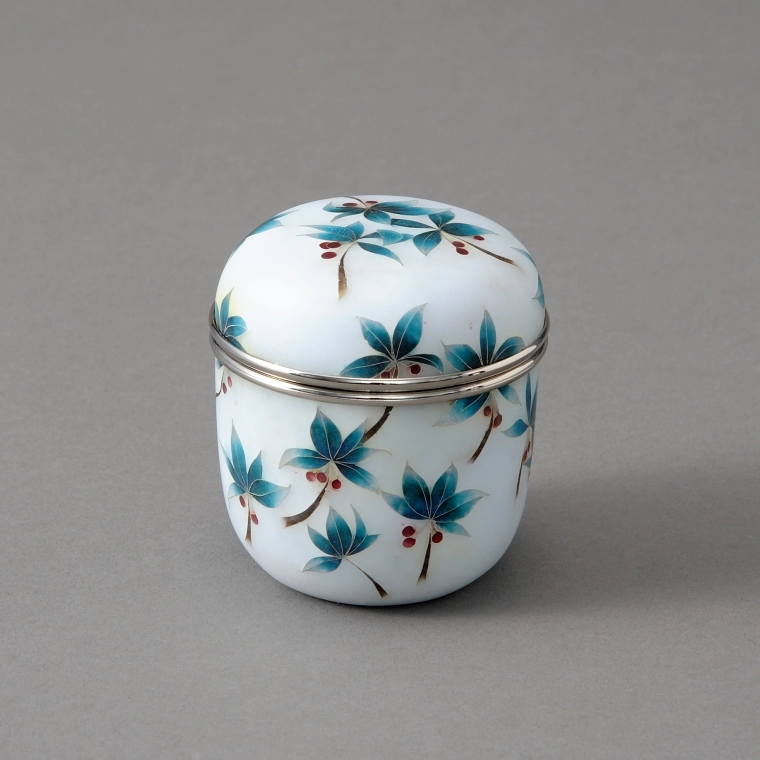 photo Wired Cloisonne Tea Caddy "Spearflower"