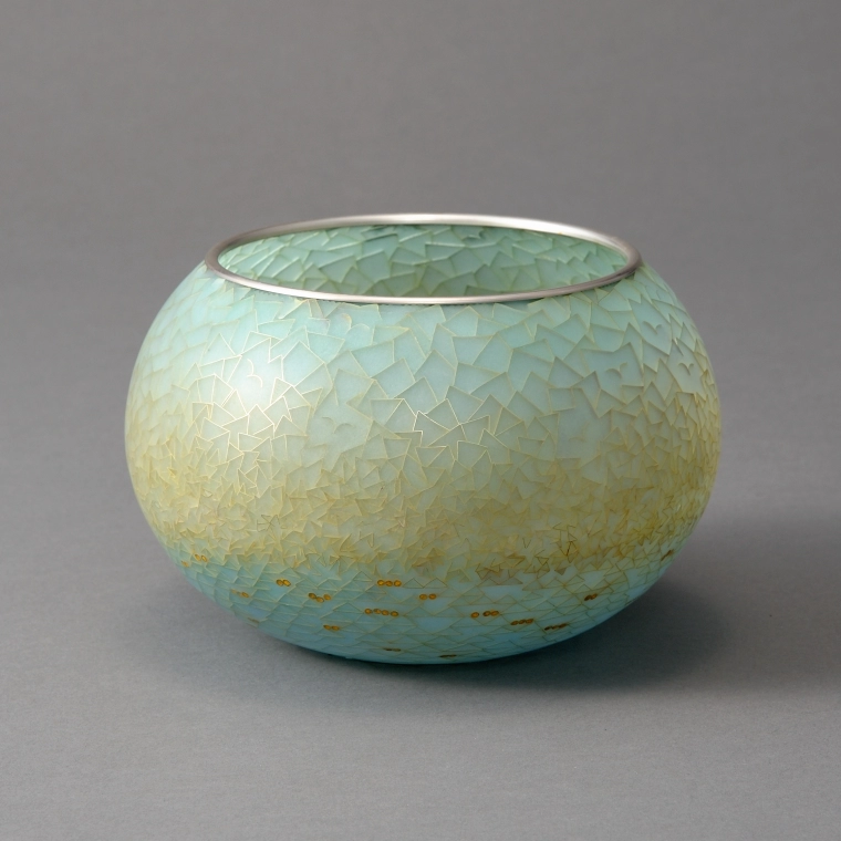 photo Plique-a-jour Bowl "Thought"