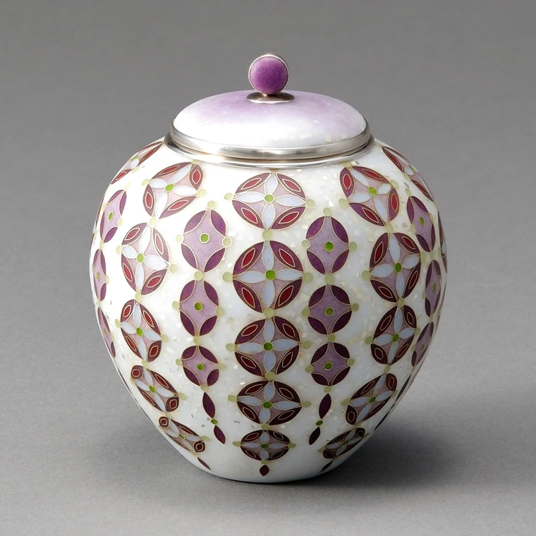 photo Wired Cloisonné Jar "<i>So</i> (Wise)"