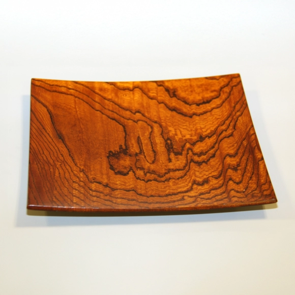 Zelcova Tray with Wiped-Lacquer Finish