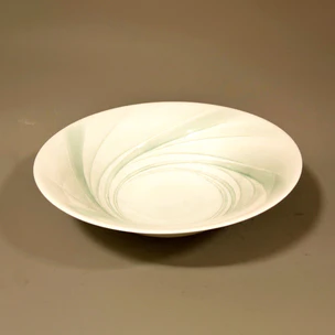 Bowl with Glaze Inlay and Line Design