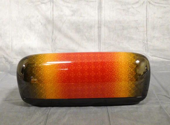 佐々木正博作品】漆器 果物模様の箱 蓋付き