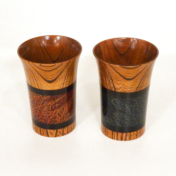 Cup with Japanese Zelkova and Kinma 