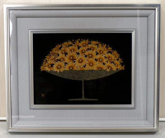 Urushi Framed Work with Zonsei, 