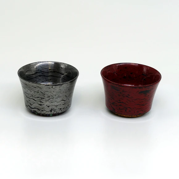 Pair of Sake Cups with Makie