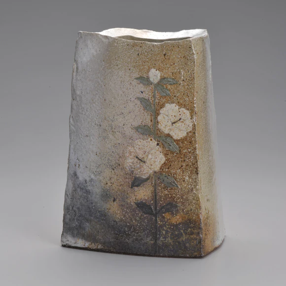 Flower Vase Covered with Ash