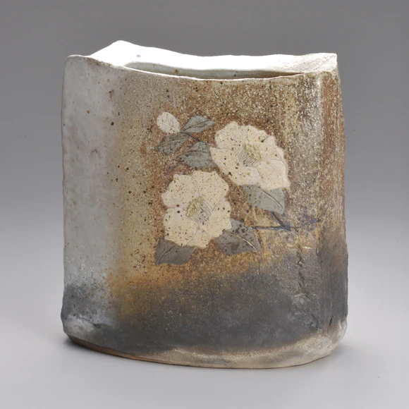Flower Vase Covered with Ash