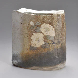 Flower Vase Covered with Ash