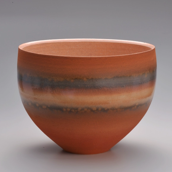 萩緋紋御本彩花器(大和 稔)｜ギャラリージャパン