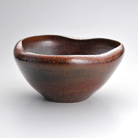 Triangular Bowl with Ash Glaze