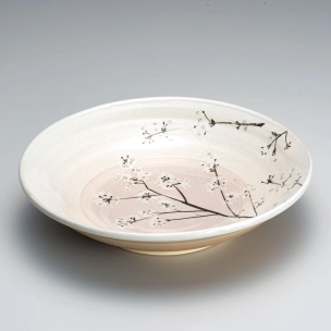 Plate with Cherry Blossom Design