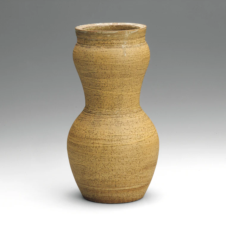 photo Flower Vase with Hakame (Brush-mark) Design