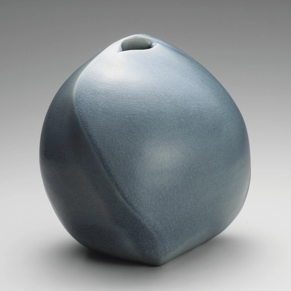 Flat Blue Hagi Jar