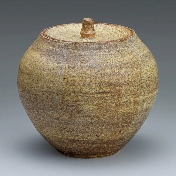 Tea Ceremony Fresh Water Jar with Brush Marks