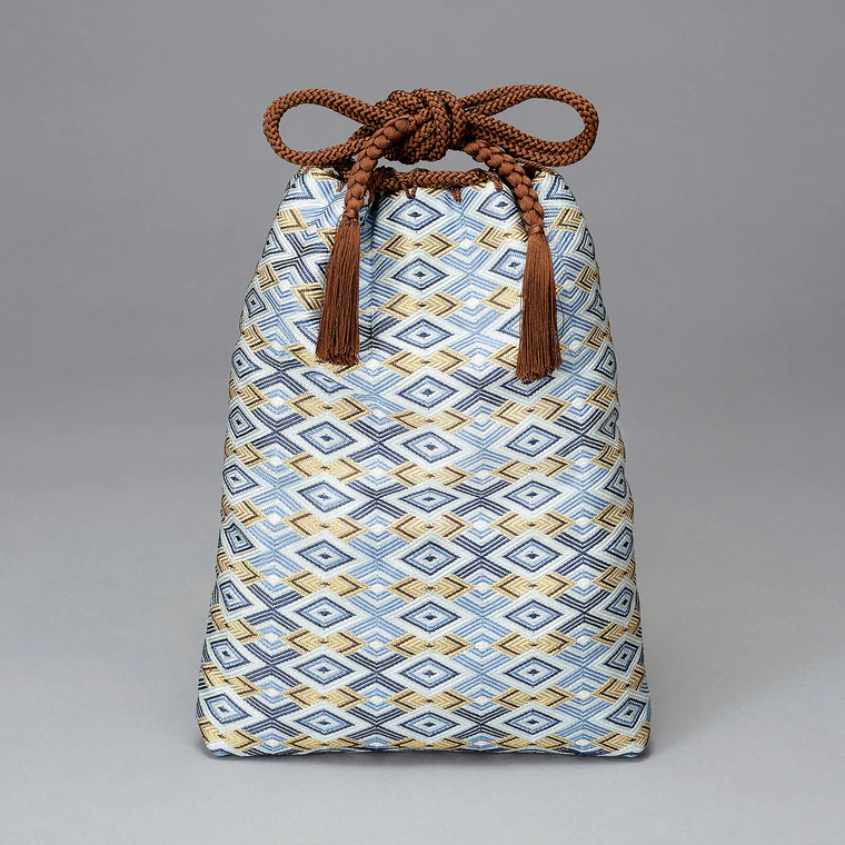 photo Saga nishiki bag "Water Wave Pattern"